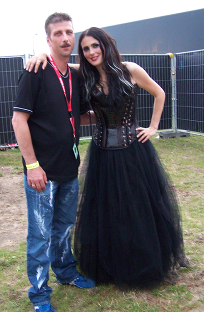 Steven en Sharon den Adel van Within Temptation